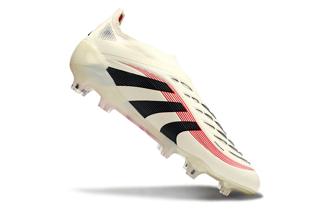Predator Elite LL FG Football Boots - Beige/Red
