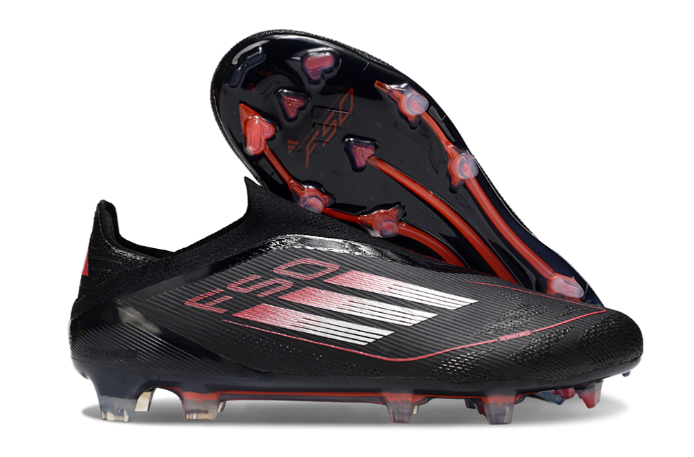 F50 Elite FG LL Black/Red - High-Performance Football Boots for Elite Players