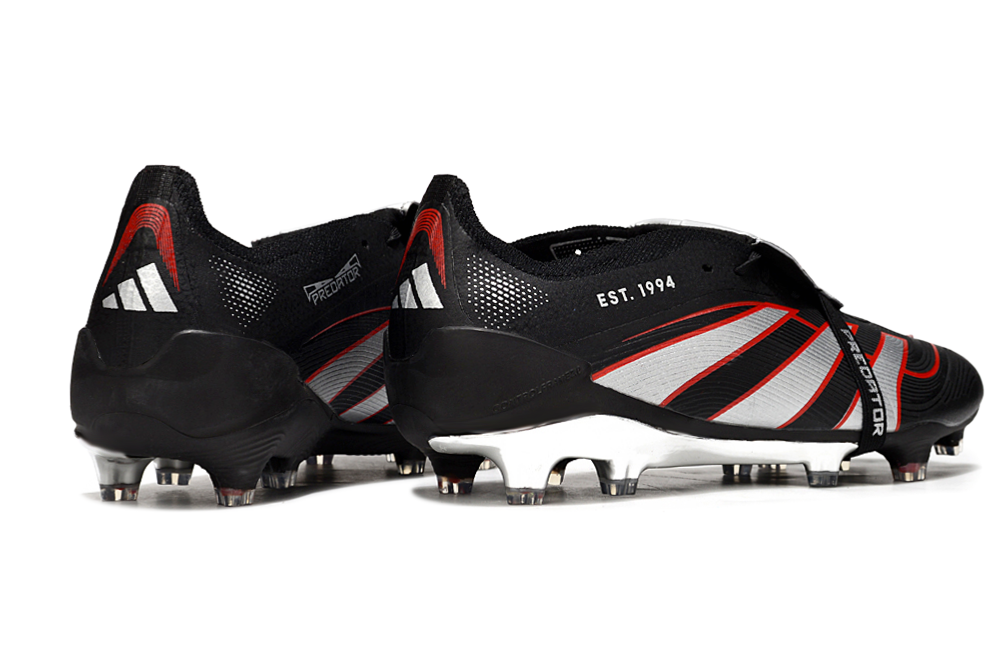 Predator Elite FT FG Football Boots - Black/Grey Performance Edition