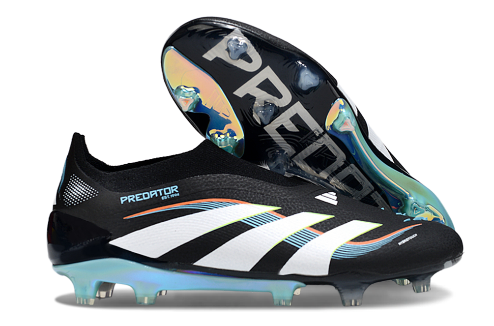 Predator Elite LL FG Football Boots - Black/Blue - Professional Performance