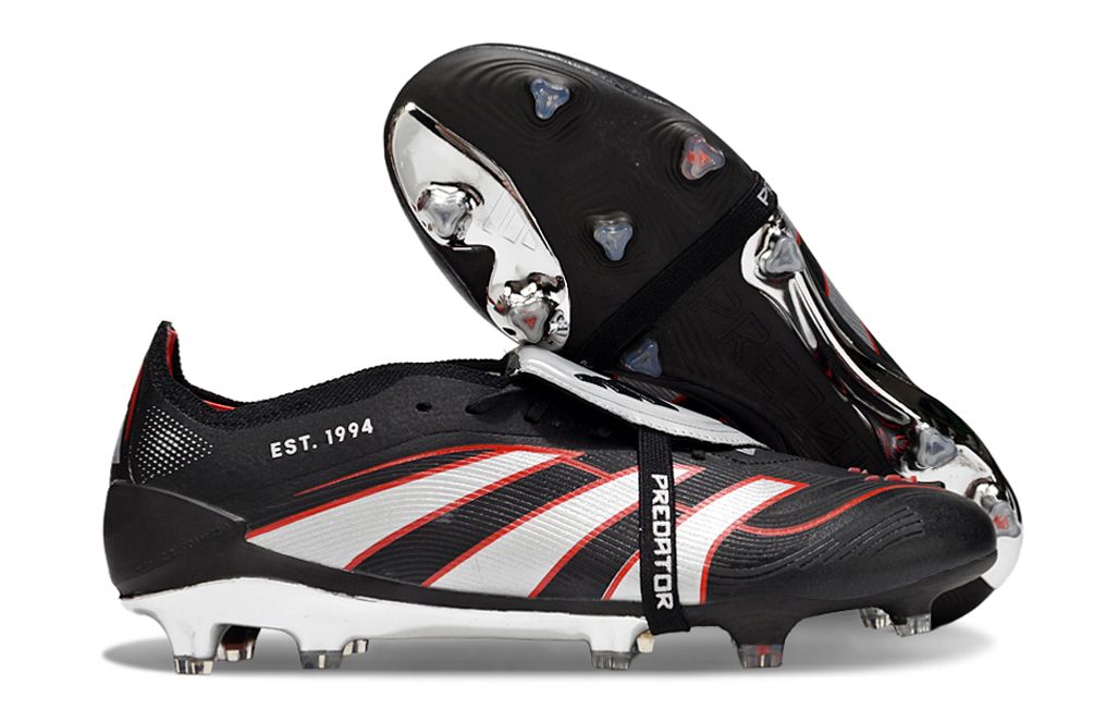 Predator Elite FT FG Football Boots - Black/Grey Performance Edition
