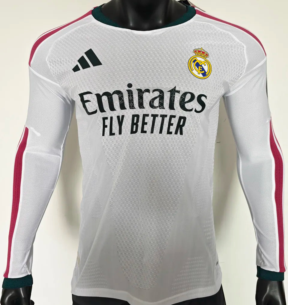 26/27 R.Madrid Long Sleeve Home Kit Player Version