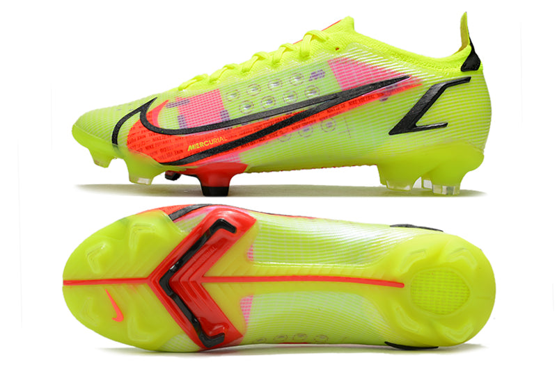 Nike Vapor 14 Elite FG - Volt/Black/Bright Crimson - Professional Firm Ground Football Boots