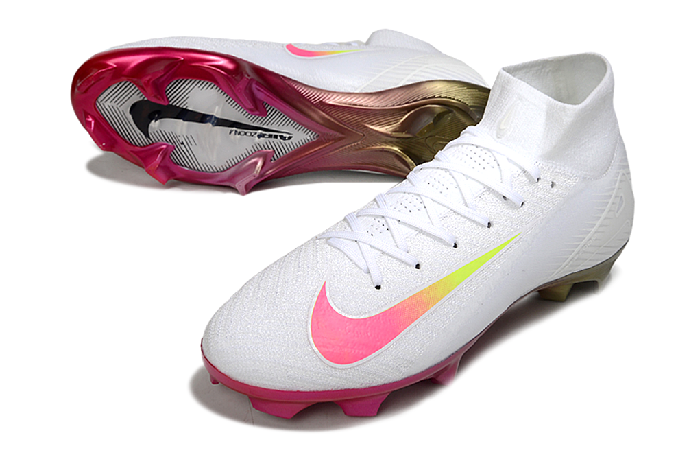 Nike Superfly 10 Elite FG Football Boots - White/Pink