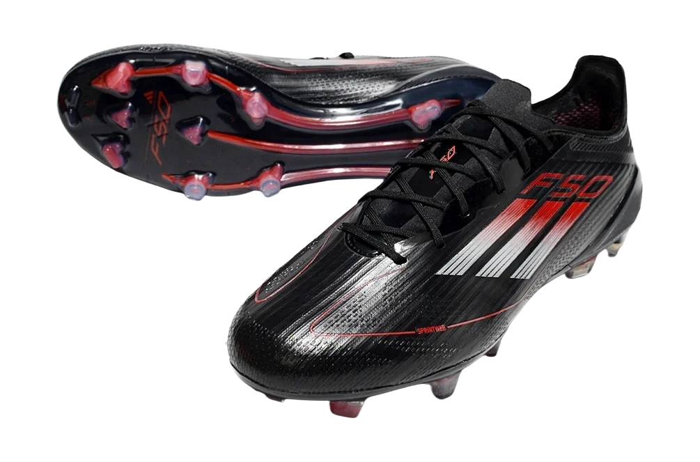 F50 Elite FG Laced Black/Red