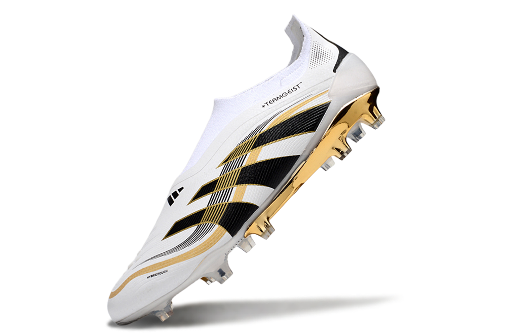 Predator Elite LL FG Football Boots - White/Gold
