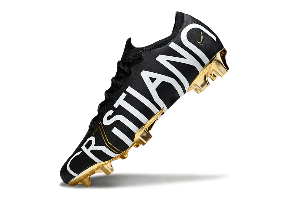 Nike Vapor 12 Elite FG CR7 - Black/Gold - Speed & Precision