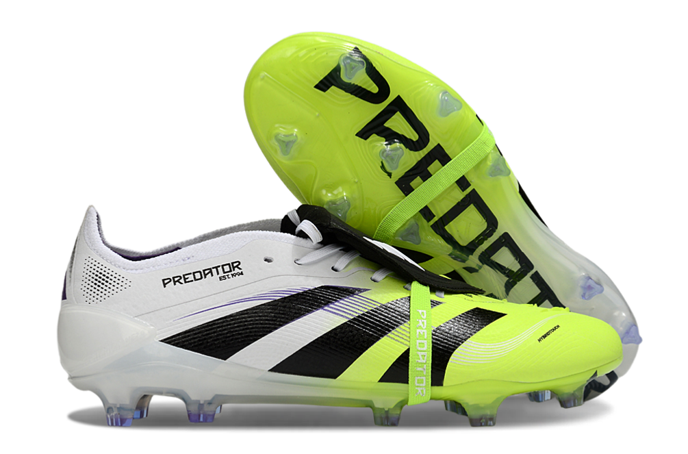 Predator Elite FT FG Football Boots - Green/White
