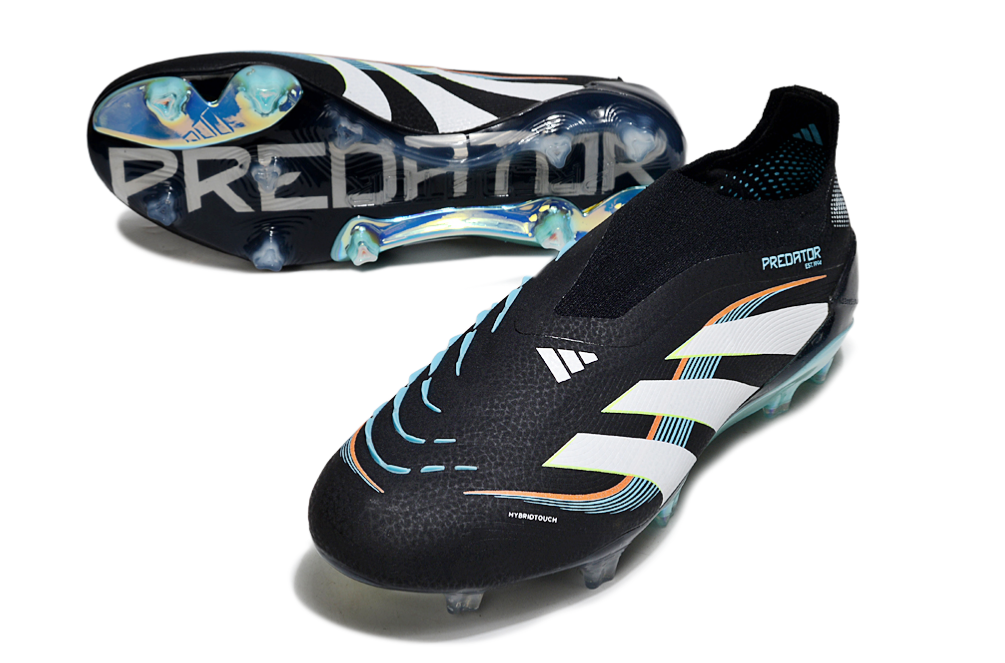 Predator Elite LL FG Football Boots - Black/Blue - Professional Performance