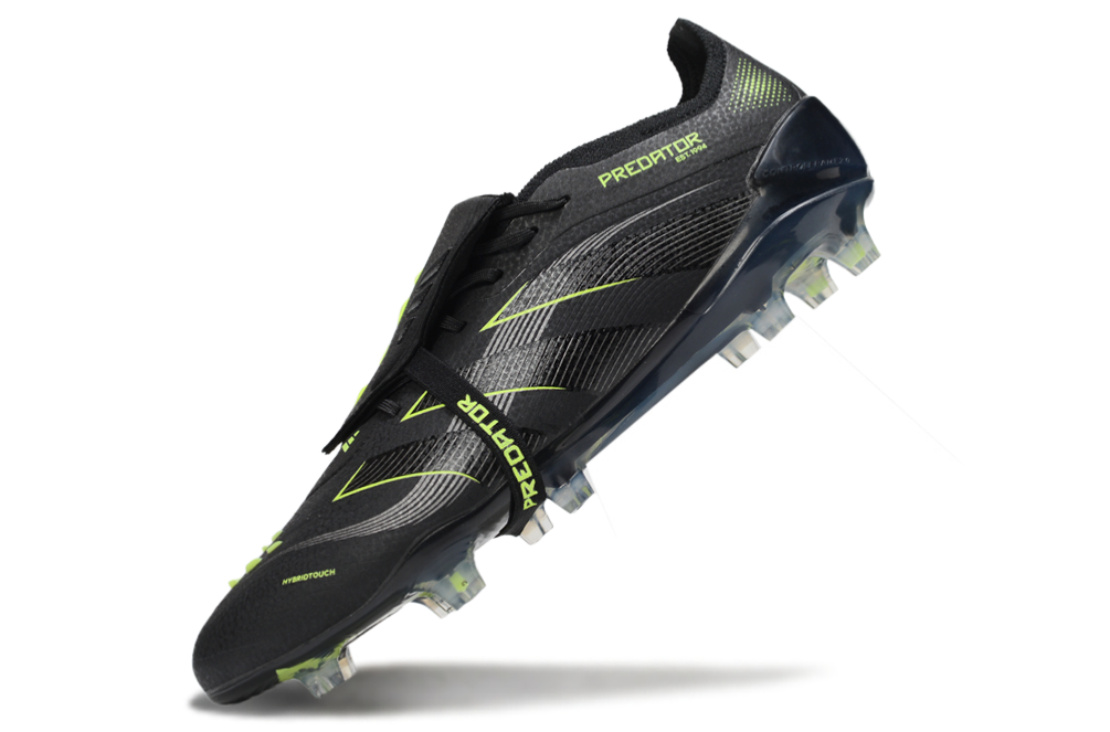 Predator Elite FT FG Football Boots - Black/Green