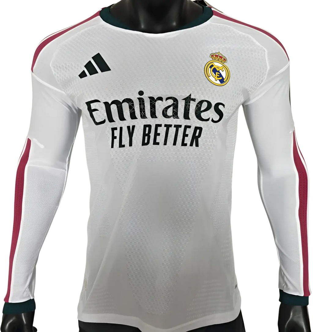 26/27 R.Madrid Long Sleeve Home Kit Player Version