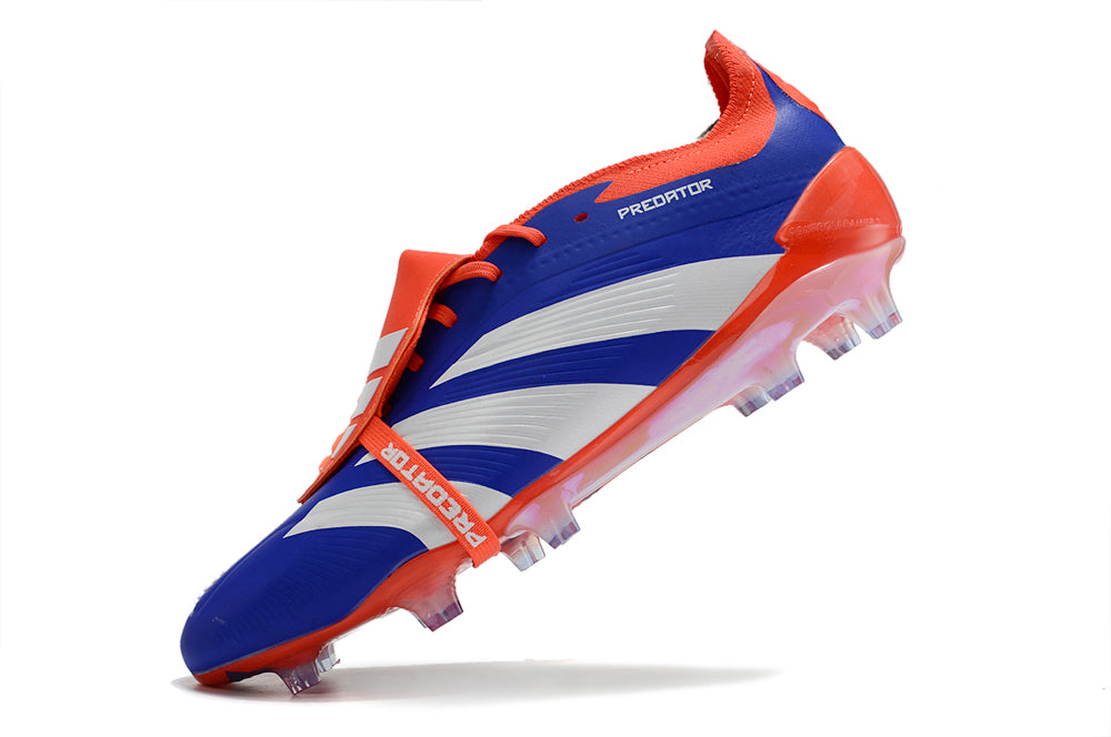 Predator Elite FT FG Blue Red - Professional Football Boots for Firm Ground