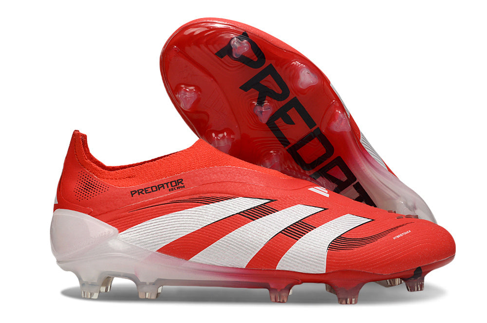 Predator Elite LL FG Red/White - Professional Football Boots for Superior Grip and Control