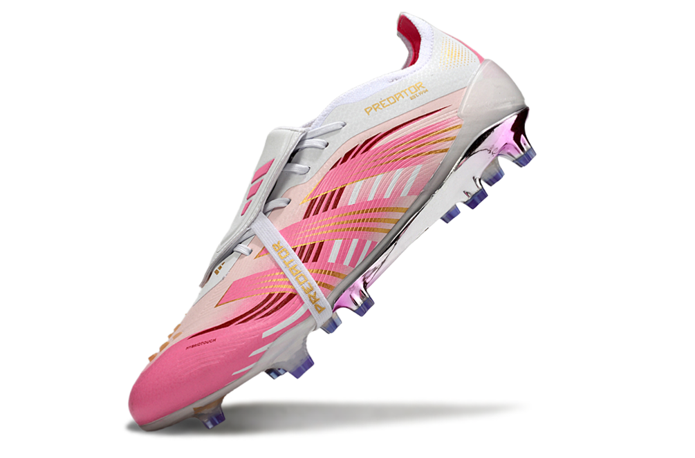 Predator Elite FT FG Football Boots - White/Pink - Professional Performance