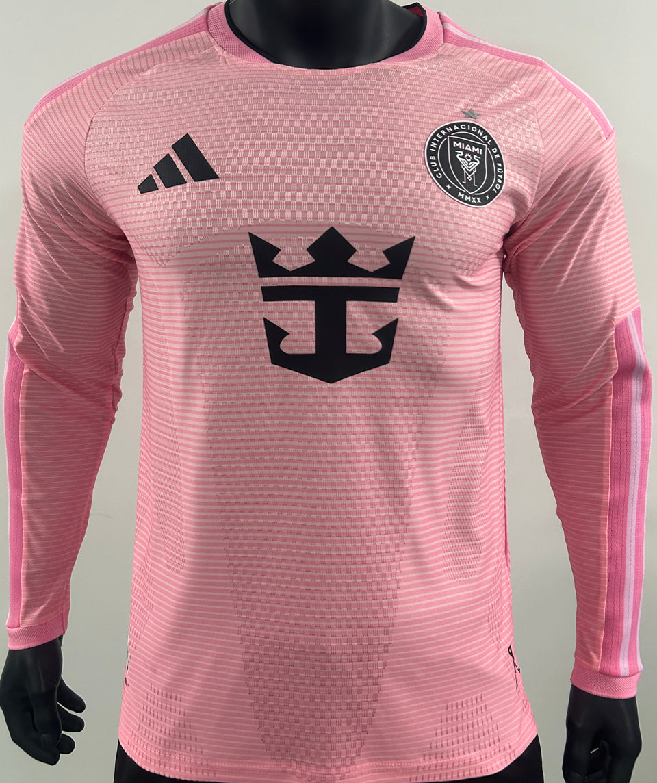 26/27 Inter Miami Long Sleeve Home Kit Player Version
