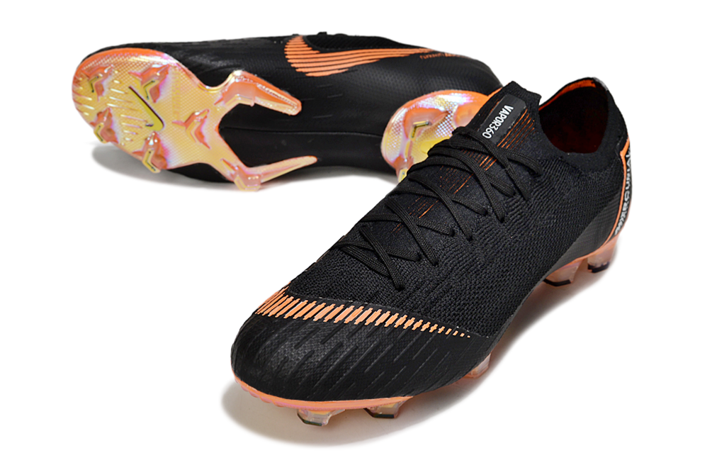 Nike Vapor 12 Elite FG Football Boots - Black/Orange