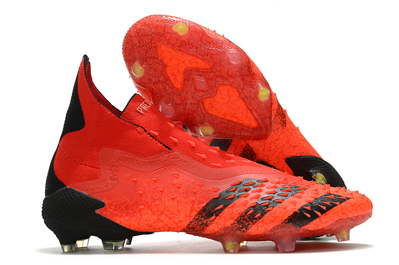 Adidas Predator Freak+ FG - Red/Black - Football Boots