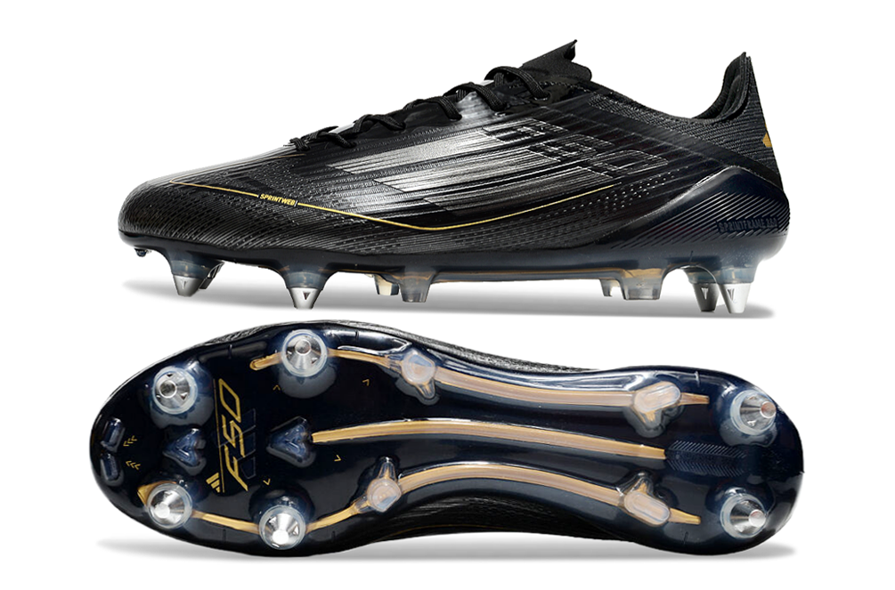 F50 Elite SG - Black/Gold - Pro-Level Football Boots for Superior Speed and Control
