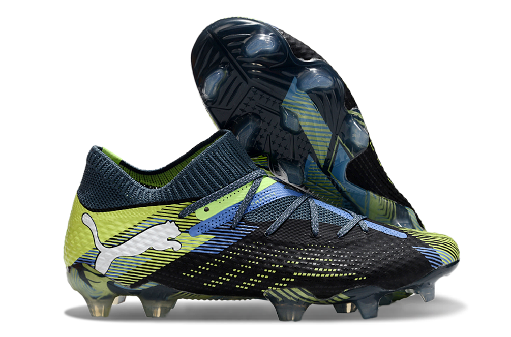 Future 7 Ultimate FG Football Boots - Black/Green