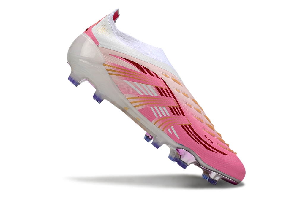 Predator Elite Lacrosse Low Football Boots - Pink/White