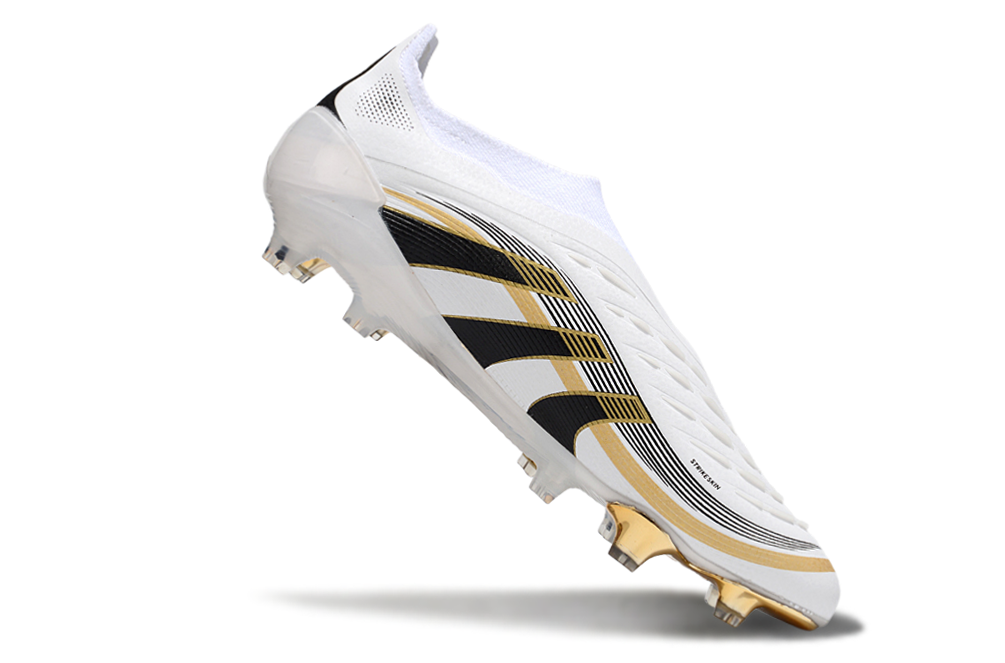 Predator Elite LL FG Football Boots - White/Gold