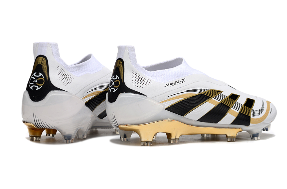 Predator Elite LL FG Football Boots - White/Gold