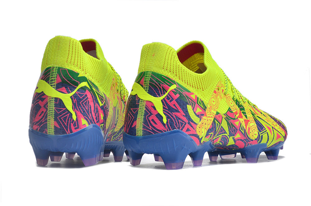 Future Ultimate Energy FG Ultra Blue/Yellow Alert Football Boots