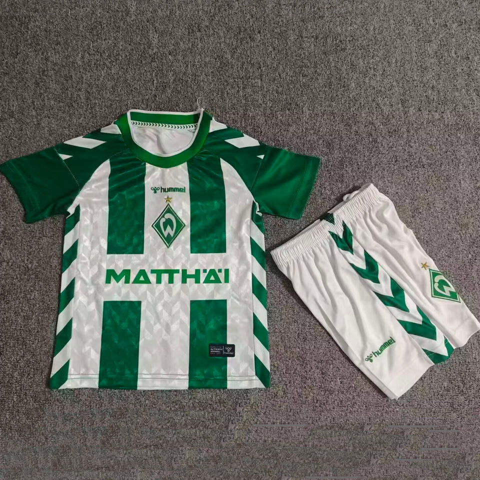 26/27 Werder Bremen Kids Home Kit Stadium Version