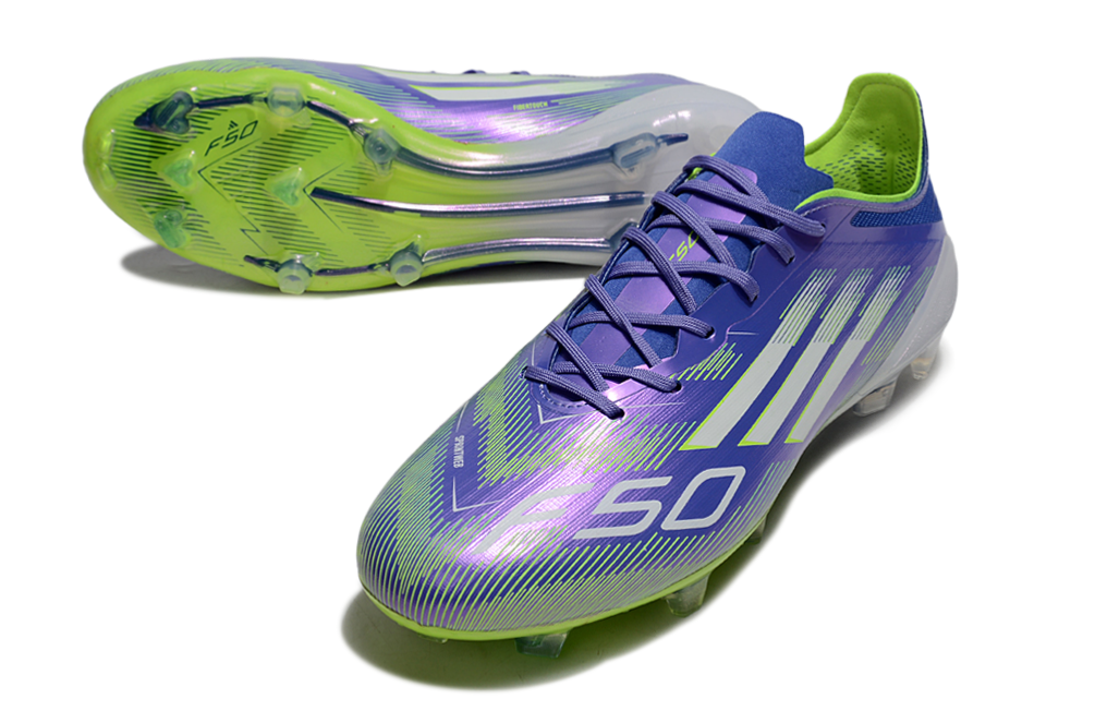 F50 Elite FG Laced - Purple/Green Football Boots