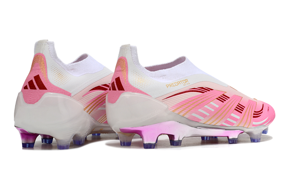 Predator Elite Lacrosse Low Football Boots - Pink/White