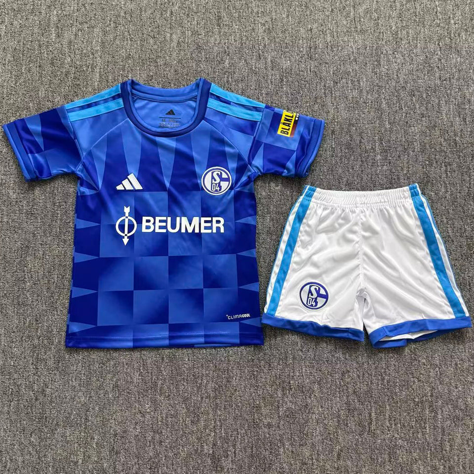 26/27 Schalke 04 Kids Home Kit Stadium Version
