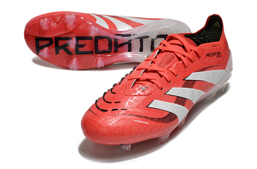 Predator Elite FG Laces Red - High-Performance Football Boots for Superior Grip and Control