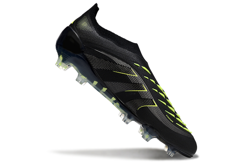 Predator Elite LL FG - Professional Football Boots in Black/Green