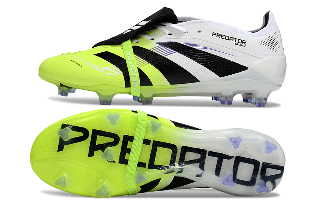 Predator Elite FT FG Football Boots - Green/White