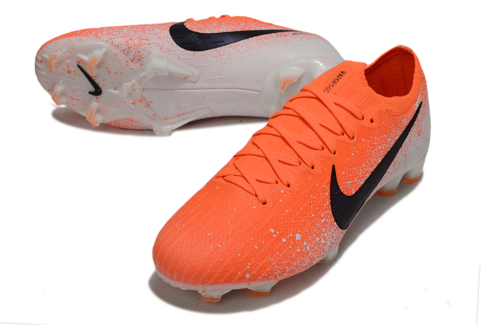 Nike Vapor 12 Elite FG Football Boots - Vibrant Orange/White
