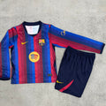 26/27 Barça Kids Long Sleeve Home Kit Stadium Version