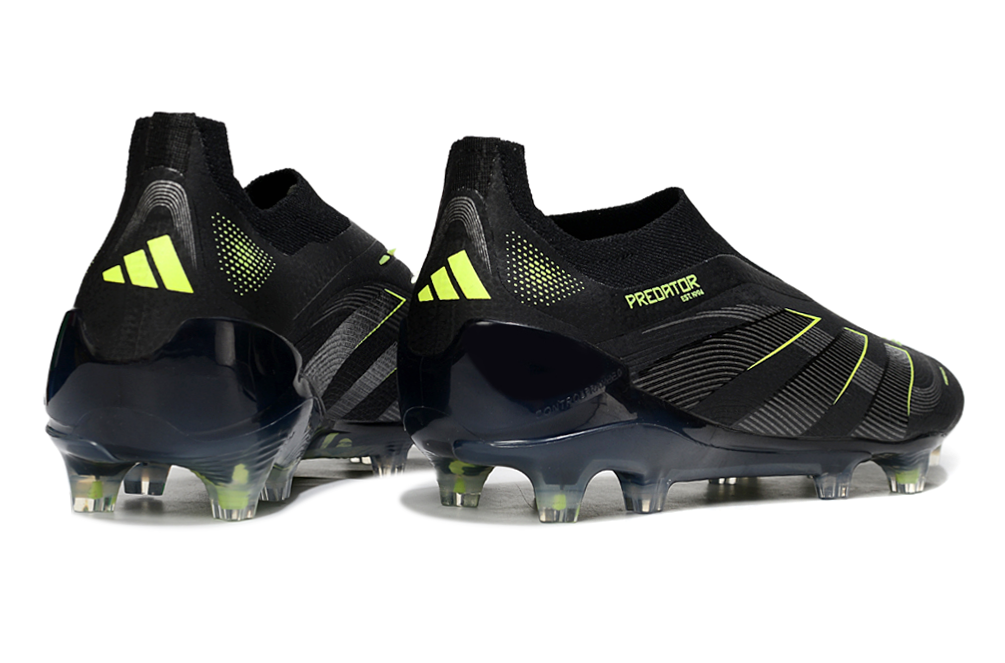 Predator Elite LL FG - Professional Football Boots in Black/Green