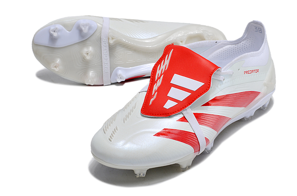 Predator Elite FT FG White Red - Professional Football Boots
