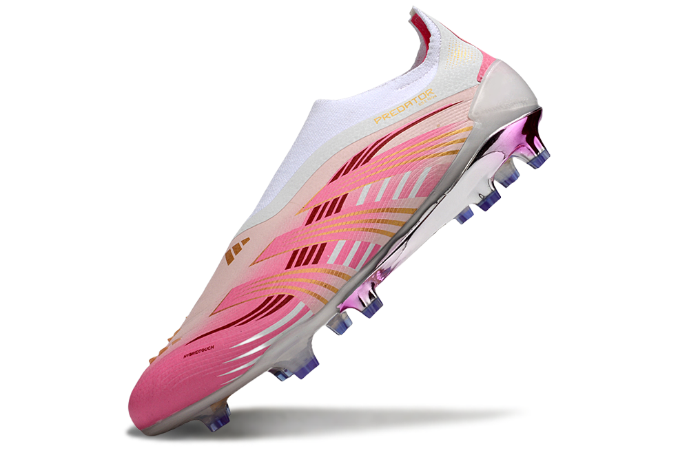 Predator Elite Lacrosse Low Football Boots - Pink/White