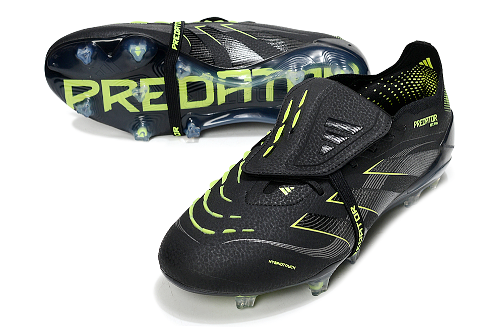 Predator Elite FT FG Football Boots - Black/Green