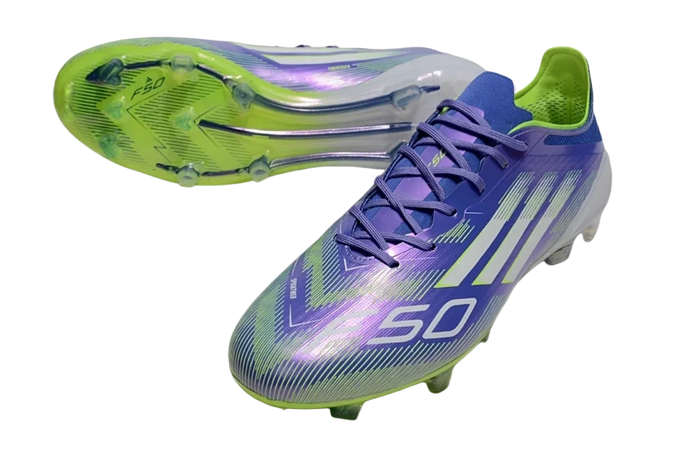 F50 Elite FG Laced Purple/Green