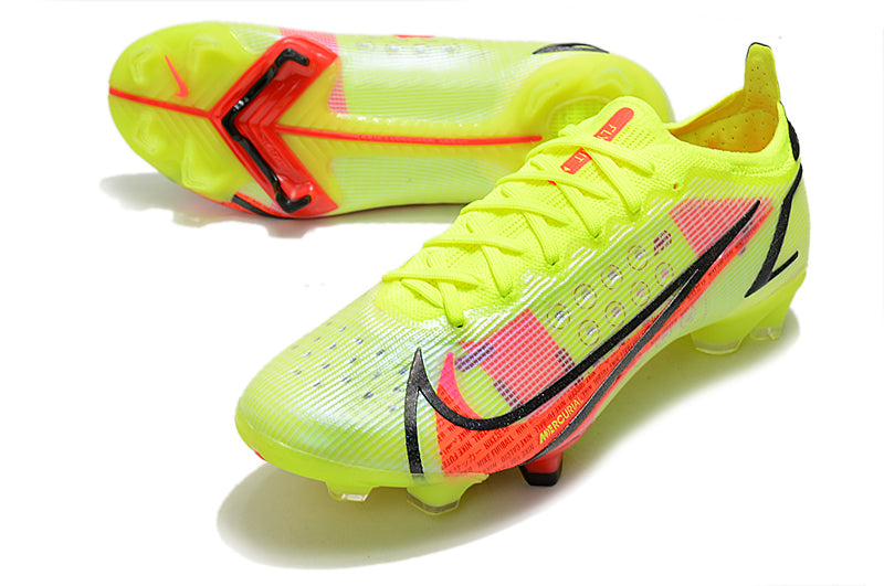 Nike Vapor 14 Elite FG - Volt/Black/Bright Crimson - Professional Firm Ground Football Boots