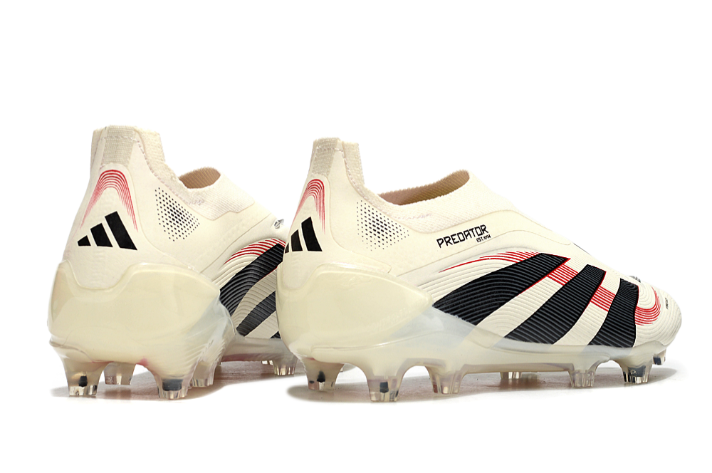 Predator Elite LL FG Football Boots - Beige/Red