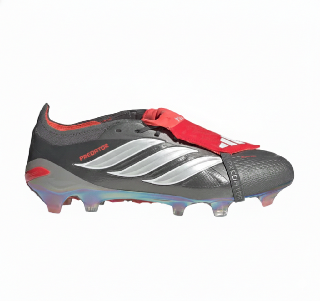 Predator Elite FT FG Football Boots - Iron Metal/White