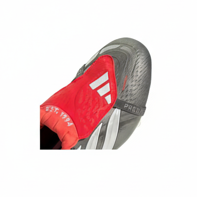 Predator Elite FT FG Football Boots - Iron Metal/White