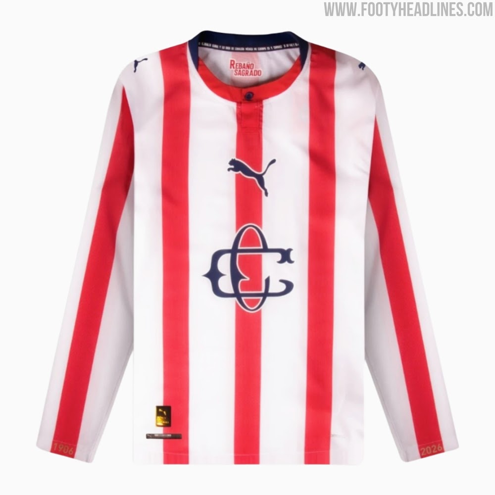 Chivas Long Sleeve 120th Kit Stadium Version