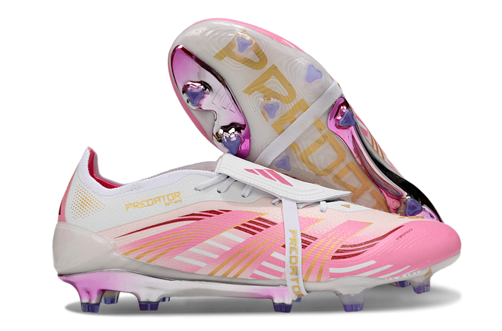 Predator Elite FT FG Football Boots - White/Pink - Professional Performance
