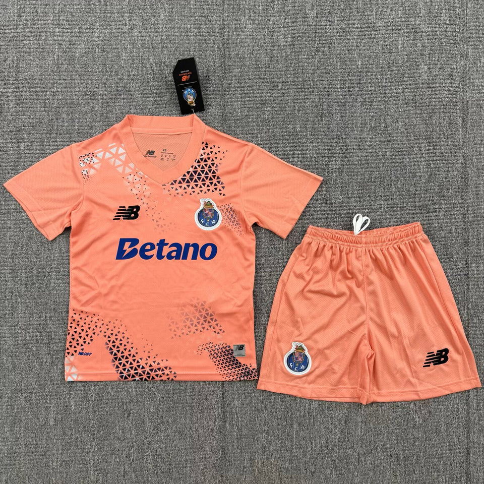 26/27 Porto Kids Orange GK Kit Stadium Version