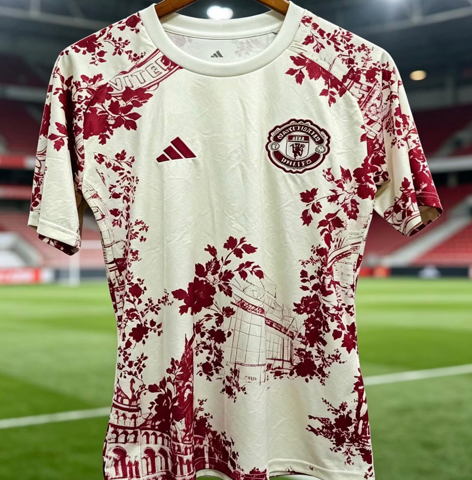 26/27 Man. Utd. Special Edition White Floral Kit Stadium Version