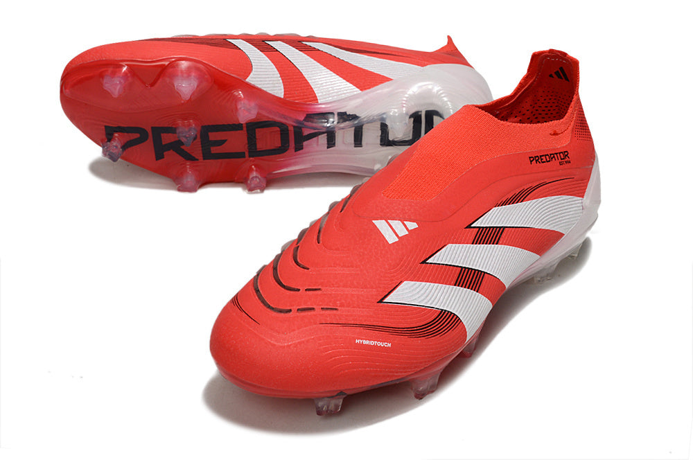 Predator Elite LL FG Red/White - Professional Football Boots for Superior Grip and Control